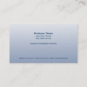 Marina Helm Ship Wheel Blue Custom Business Card Visitenkarte (Rückseite)