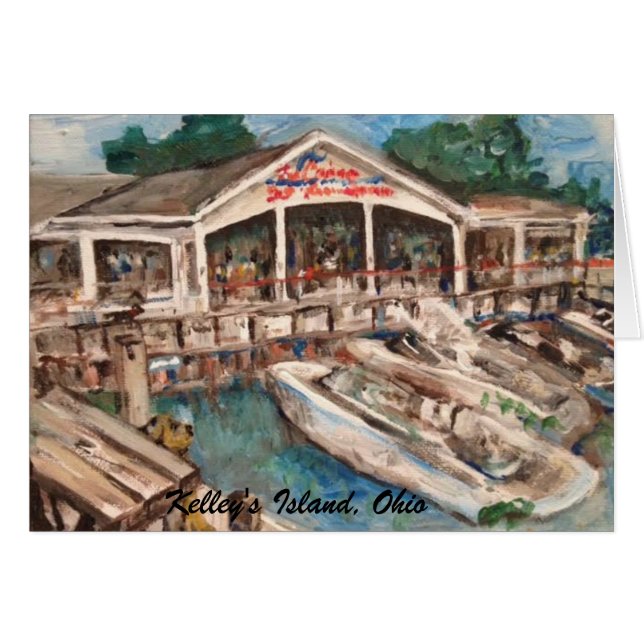 Marina im Western-Becken, Kelleys Island Card (Vorderseite (Horizontal))
