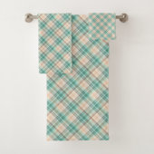 Marina Kariert auf einem Bias Badhandtuch Set (Insitu)