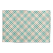 Marina Kariert auf einem Bias Kissenbezug (Rückseite)