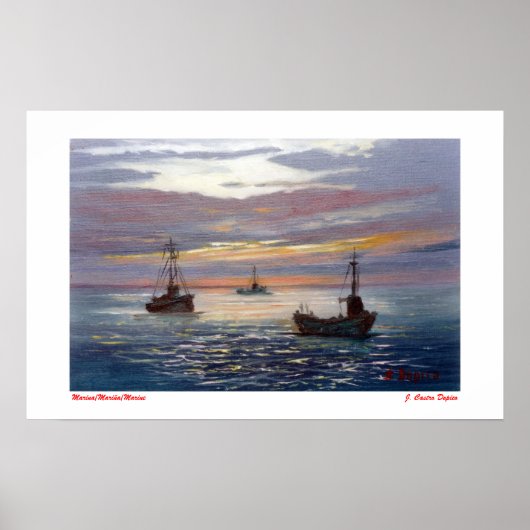 Marina/Mariña/Marine Poster (Vorne)