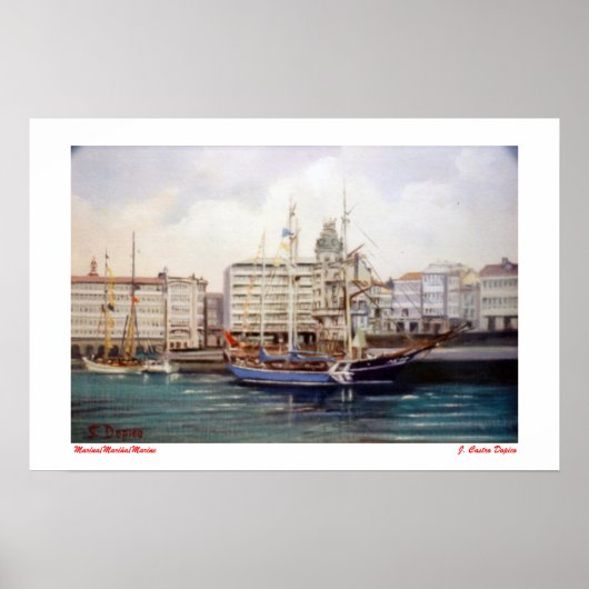 Marina/Mariña/Marine Poster (Vorne)