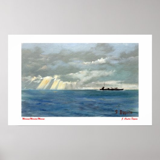 Marina/Mariña/Marine Poster (Vorne)