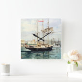 Marina/Mariña Quadratische Wanduhr (Zuhause)