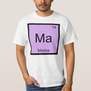 Marina Name Chemie Element Periodensystem T-Shirt