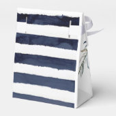 Marina Nautical Bloom Navy Blush Pink Wedding Geschenkschachtel (Rückseite)