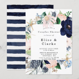 Marina Nautical Blooms Paare Dusche Einladungen