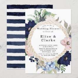 Marina Nautical Blooms Polterabend Einladungen