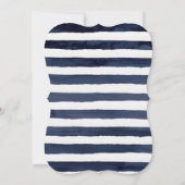 Marina Nautical Blooms Wedding Dankeschön Karten (Rückseite)