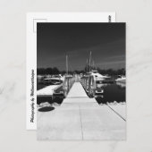 "Marina on Middle Bass Island" Grußkarte Postkarte (Vorne/Hinten)