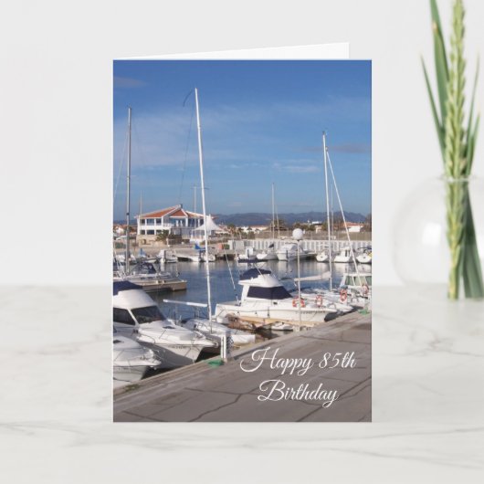 Marina Personalisiert 85. Geburtstag Karte (Vorderseite)