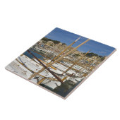 Marina, Port de Soller, Westküste, Mallorca, Fliese (Seite)