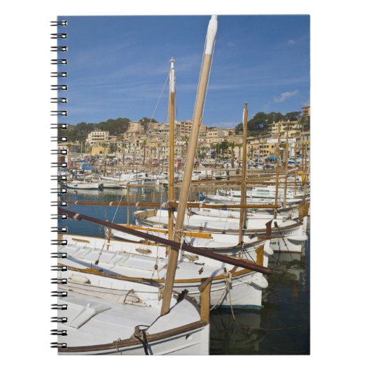 Marina, Port de Soller, Westküste, Mallorca, Notizblock (Vorderseite)