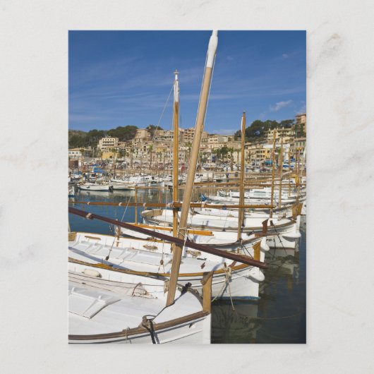 Marina, Port de Soller, Westküste, Mallorca, Postkarte (Vorderseite)