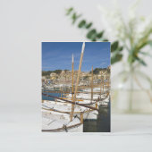 Marina, Port de Soller, Westküste, Mallorca, Postkarte (Stehend Vorderseite)