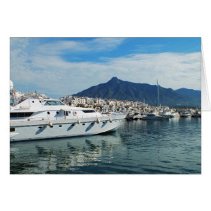 Marina, Puerto Banus, Spanien Karte
