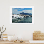 Marina, Puerto Banus, Spanien Poster (Küche)
