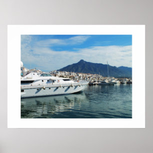 Marina, Puerto Banus, Spanien Poster