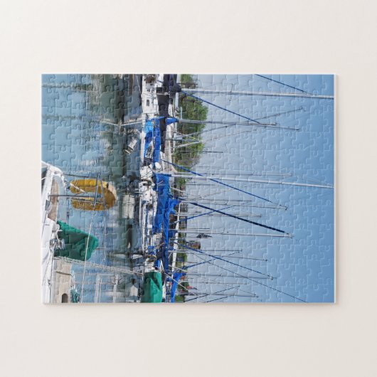 Marina Sailboats Puzzle (Horizontal)