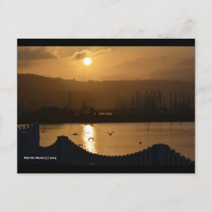 Marina Sunrise IV   Blue Beach Song™ Postkarte