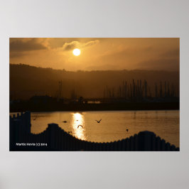 Marina Sunrise IV Poster
