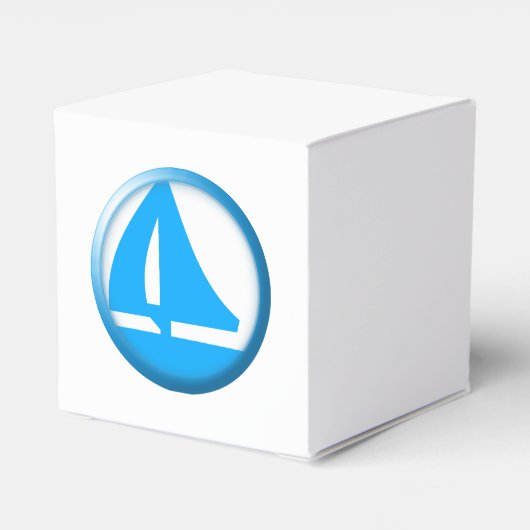 Marina Symbol - Sailboat Geschenkschachtel (Rückseite)