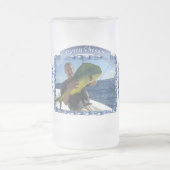 Marina Vallarta Fischerei 0948 Mattglas Bierglas (Mittel)