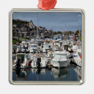 Marina von Le Tréport in Frankreich Ornament Aus Metall