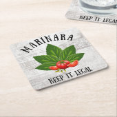 Marinara Behielt es Legal Basil Blätter Tomaten Rechteckiger Pappuntersetzer (angewinkelt)