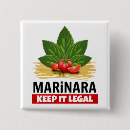Marinara Behielt es Legal Basil Tomaten Spaghetti Button