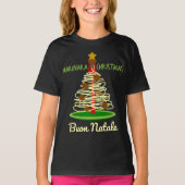 Marinara Christmas Buon Natale Spaghetti Tree T-Shirt (Vorderseite)