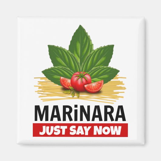Marinara gerade sagen jetzt Basil Tomaten Spaghett Magnet (Vorne)
