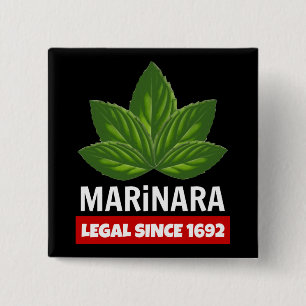 Marinara Legal seit 1692 Basil-Blätter Button