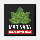 Marinara Legal seit 1692 Basil-Blätter Magnet (Vorne)
