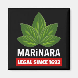 Marinara Legal seit 1692 Basil-Blätter Magnet
