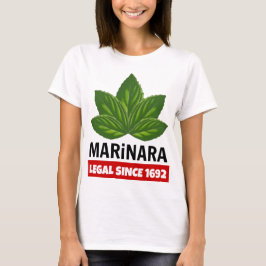 Marinara Legal seit 1692 Basil-Blätter T-Shirt