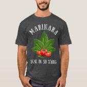 Marinara Recht in 50 Staaten Basil und Tomaten T-Shirt (Vorderseite)