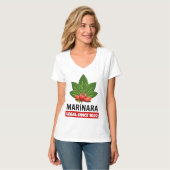 Marinara Recht seit 1692 Basil Tomaten T-Shirt (Vorderseite Vollansicht)