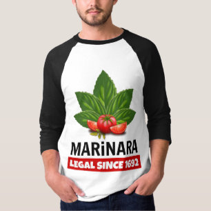 Marinara Recht seit 1692 Basil Tomaten T-Shirt