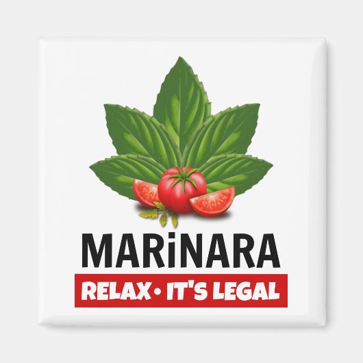 Marinara Relax Es ist der rechtliche Basil Tomato  Magnet (Vorne)