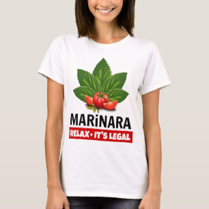 Marinara Relax Es ist der rechtliche Basil Tomato T-Shirt