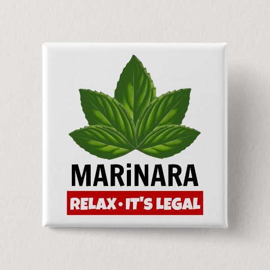 Marinara Relax Es ist rechtliche Basilika Blätter  Button (Vorderseite)