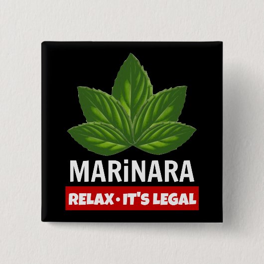 Marinara Relax Es ist rechtliche Basilika Blätter  Button (Vorderseite)