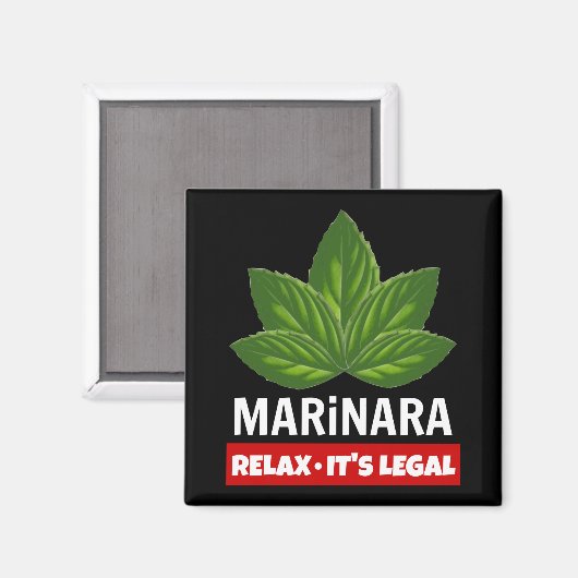 Marinara Relax Es ist rechtliche Basilika Blätter Magnet (Vorderseite/Rückseite)