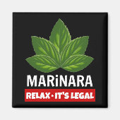 Marinara Relax Es ist rechtliche Basilika Blätter Magnet (Vorne)