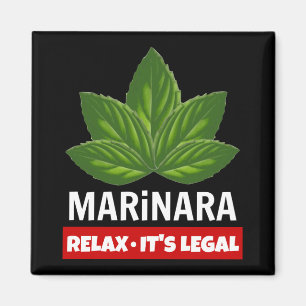 Marinara Relax Es ist rechtliche Basilika Blätter  Magnet