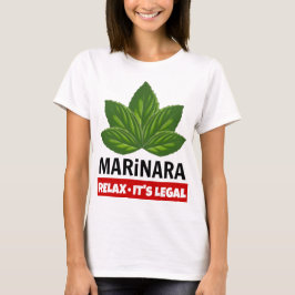 Marinara Relax Es ist rechtliche Basilika Blätter T-Shirt