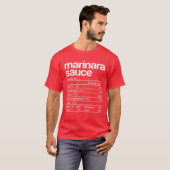 Marinara Sauce Nutrition Fact Funny Thanksgiving C T-Shirt (Vorne ganz)