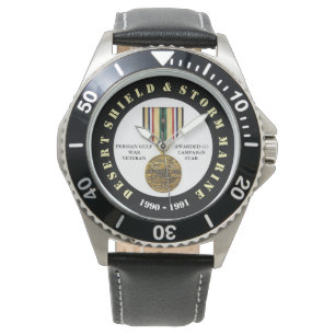 MARINE 1 CAMPAIGN STAR Wüste Sturm Marine Armbanduhr
