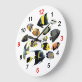 Marine Angelfishの掛け時計 Große Wanduhr (Winkel)